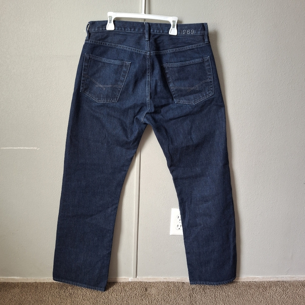 Classic Blue Straight Jeans with Rich Indigo Wash